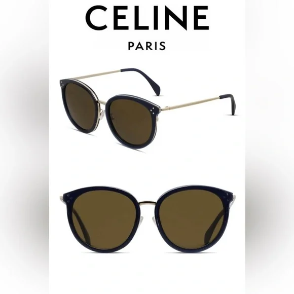 Celine | Accessories | Celine Bluegold Acrylic Round  display picture 3